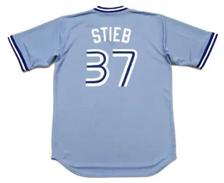 DAVE STIEB Toronto Blue Jays 1982 Majestic Throwback Away Baseball Jersey 