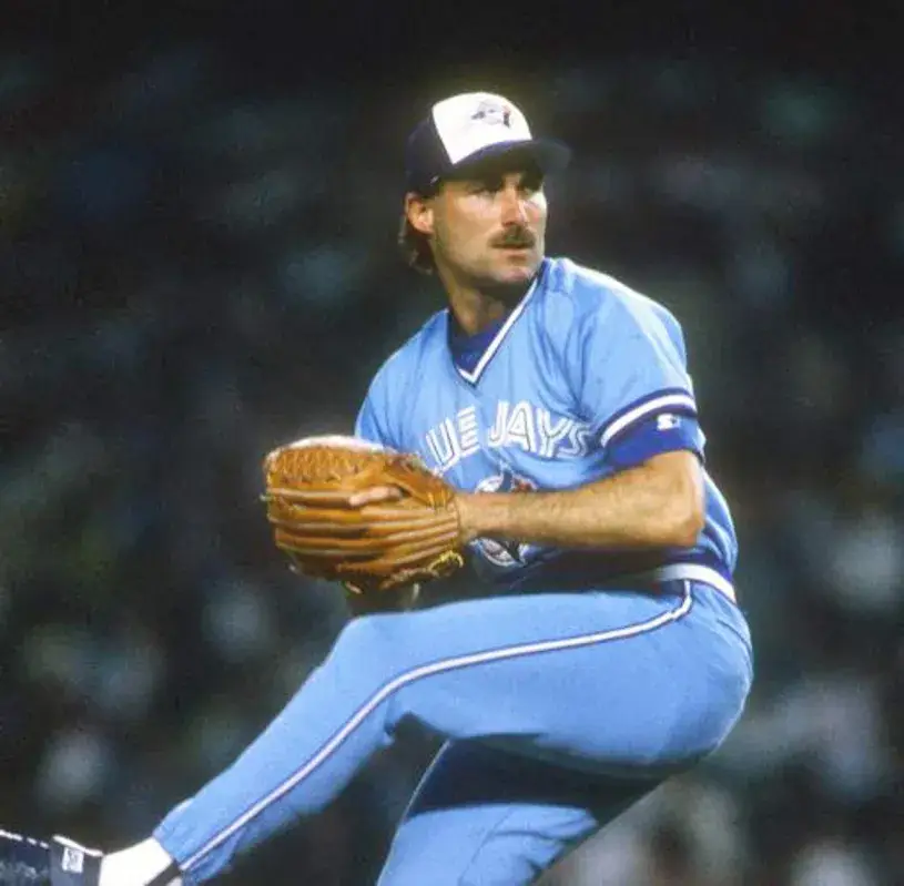 DAVE STIEB Toronto Blue Jays 1982 Majestic Throwback Away Baseball Jersey 