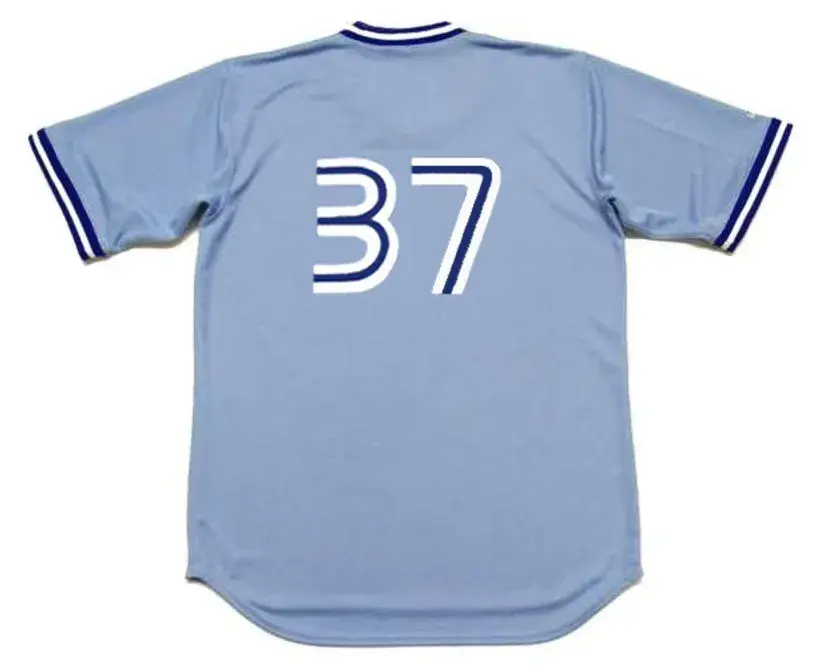DAVE STIEB Toronto Blue Jays 1982 Majestic Throwback Away Baseball Jersey 