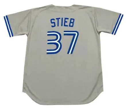 DAVE STIEB Toronto Blue Jays 1990 Majestic Throwback Away Baseball Jersey