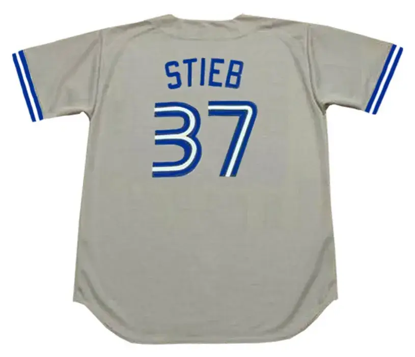 DAVE STIEB Toronto Blue Jays 1990 Majestic Throwback Away Baseball Jersey