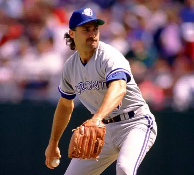 DAVE STIEB Toronto Blue Jays 1990 Majestic Throwback Away Baseball Jersey 