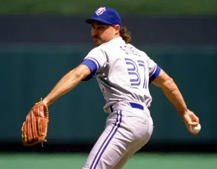 DAVE STIEB Toronto Blue Jays 1990 Majestic Throwback Away Baseball Jersey 