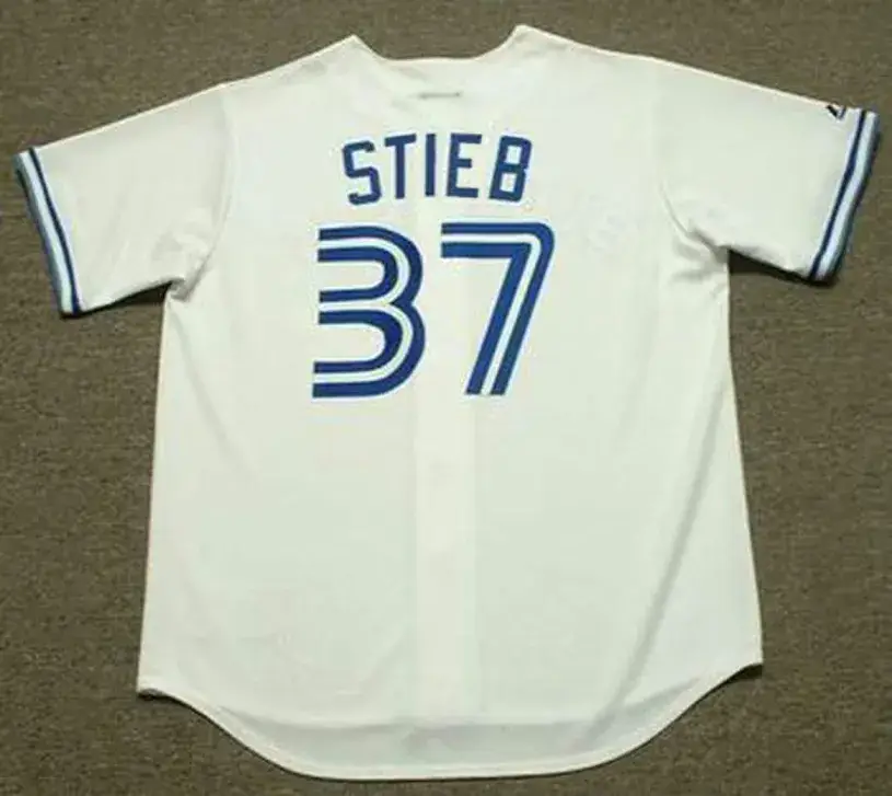 DAVE STIEB Toronto Blue Jays 1990 Majestic Throwback Home Baseball Jersey 