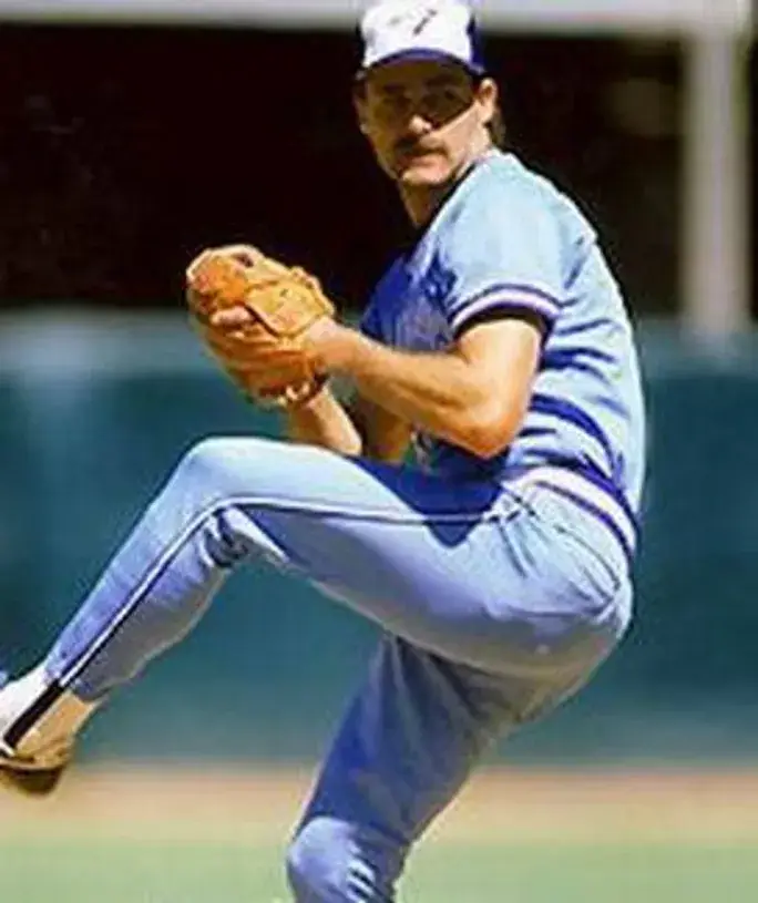 DAVE STIEB Toronto Blue Jays Majestic Cooperstown Throwback Away Baseball Jersey 