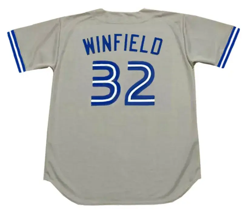 DAVE WINFIELD Toronto Blue Jays 1992 Majestic Throwback Away Baseball Jersey