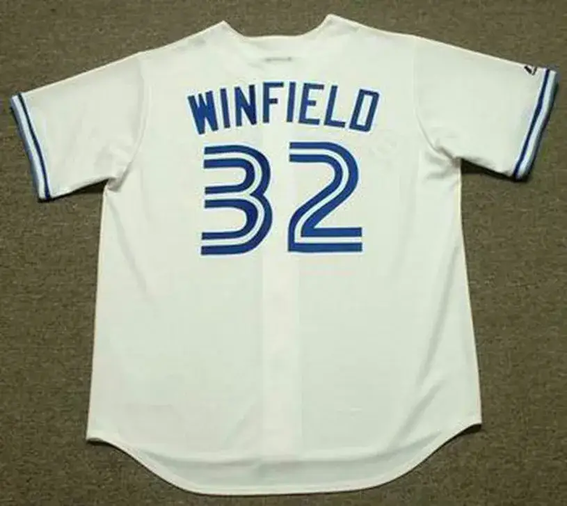 DAVE WINFIELD Toronto Blue Jays 1992 Majestic Throwback Home Baseball Jersey 