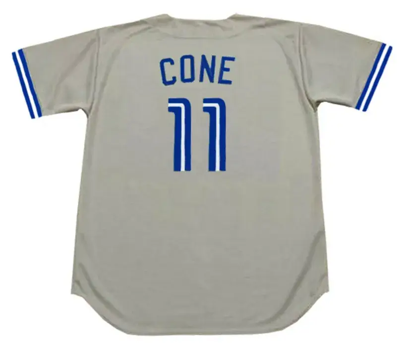 DAVID CONE Toronto Blue Jays 1992 Majestic Throwback Away Baseball Jersey