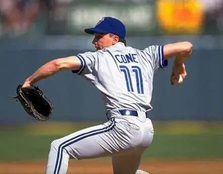 DAVID CONE Toronto Blue Jays 1992 Majestic Throwback Away Baseball Jersey 