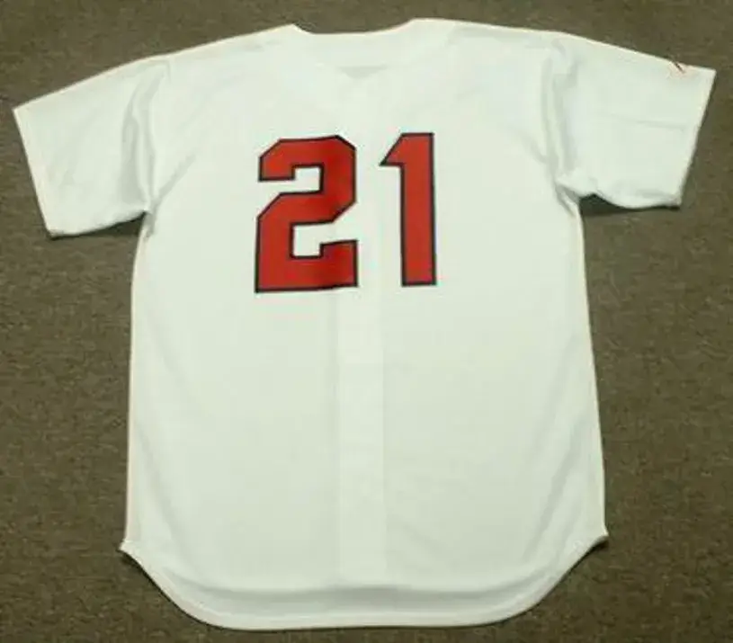 CURT FLOOD Washington Senators 1971 Majestic Cooperstown Home Jersey 