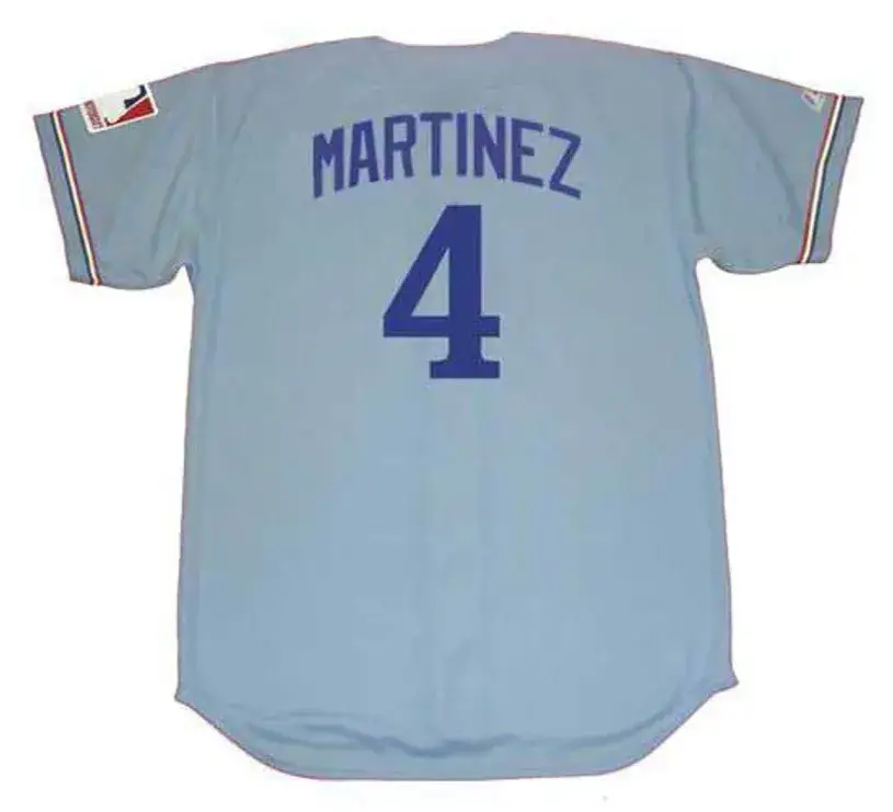 DAVE MARTINEZ Montreal Expos 1969 Away Majestic Throwback Baseball Jersey 