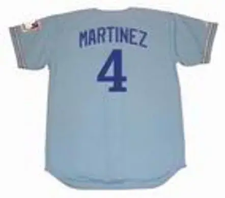 DAVE MARTINEZ Montreal Expos 1969 Away Majestic Throwback Baseball Jersey 