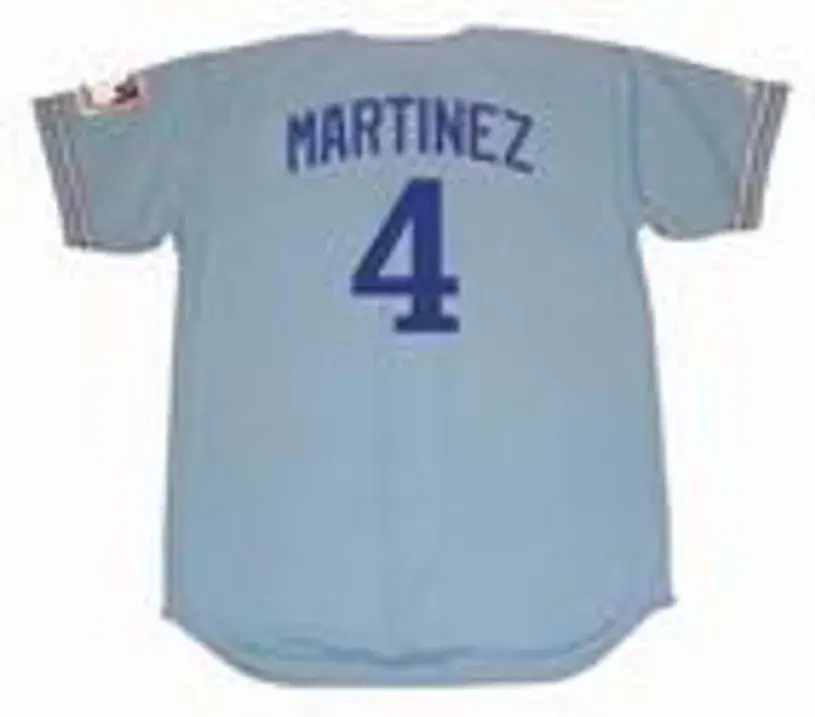 DAVE MARTINEZ Montreal Expos 1969 Away Majestic Throwback Baseball Jersey 