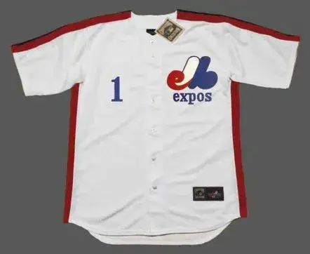 DAVE MARTINEZ Montreal Expos 1989 Home Majestic Throwback Baseball Jersey