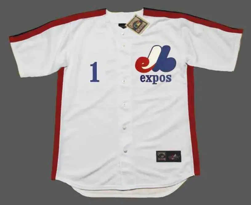 DAVE MARTINEZ Montreal Expos 1989 Home Majestic Throwback Baseball Jersey