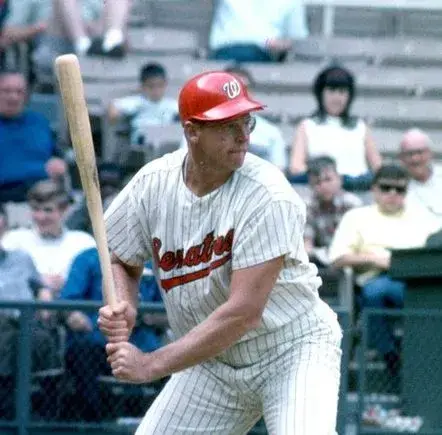 FRANK HOWARD Washington Senators 1965 Home Majestic Baseball Throwback Jersey 