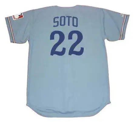 JUAN SOTO Montreal Expos 1969 Away Majestic Throwback Baseball Jersey 