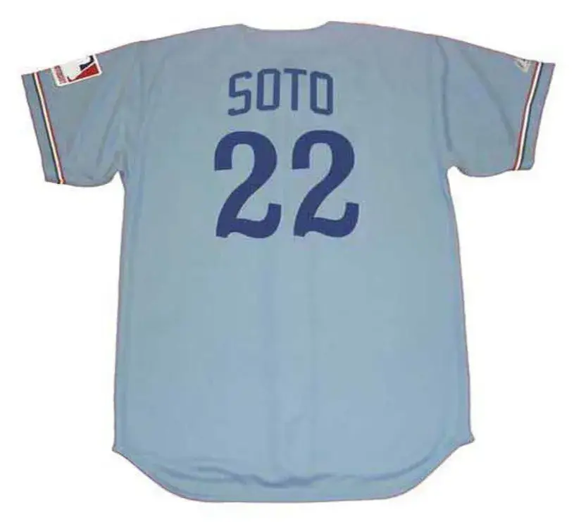 JUAN SOTO Montreal Expos 1969 Away Majestic Throwback Baseball Jersey 