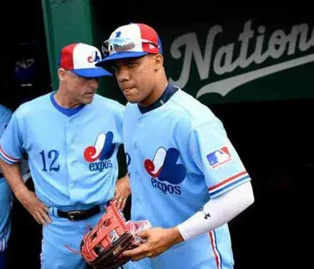 JUAN SOTO Montreal Expos 1969 Away Majestic Throwback Baseball Jersey 