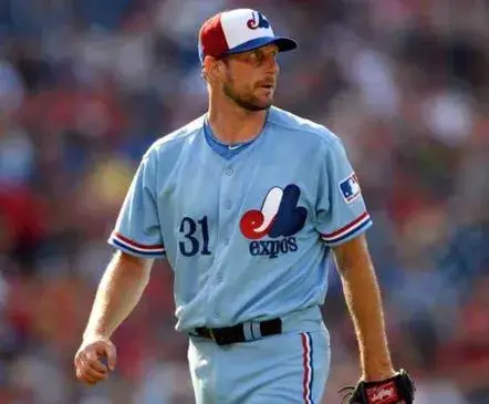 MAX SCHERZER Montreal Expos 1969 Away Majestic Throwback Baseball Jersey 