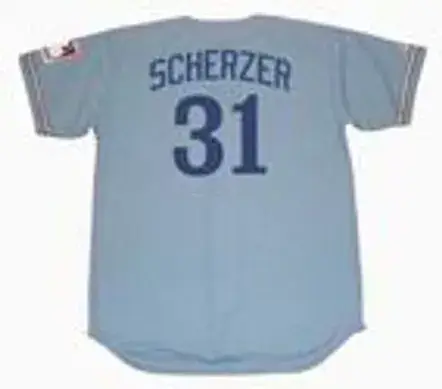 MAX SCHERZER Montreal Expos 1969 Away Majestic Throwback Baseball Jersey 