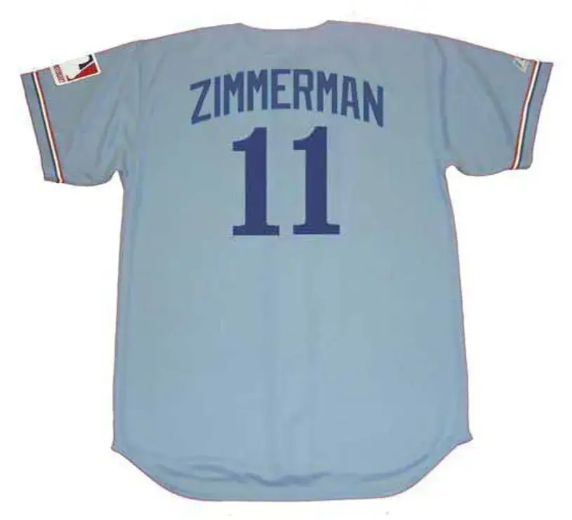 RYAN ZIMMERMAN Montreal Expos 1969 Away Majestic Throwback Baseball Jersey 