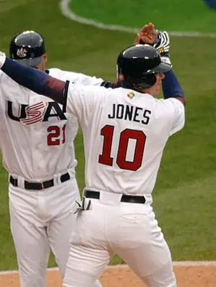 CHIPPER JONES USA 2006 World Baseball Classic Throwback Jersey 