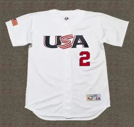 DEREK JETER USA 2006 World Baseball Classic Throwback Jersey