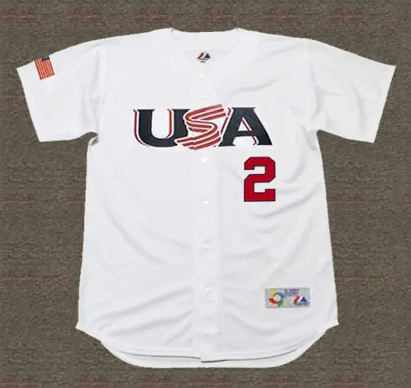 DEREK JETER USA 2006 World Baseball Classic Throwback Jersey