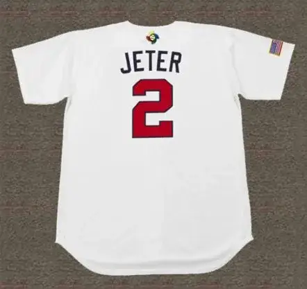 DEREK JETER USA 2006 World Baseball Classic Throwback Jersey 
