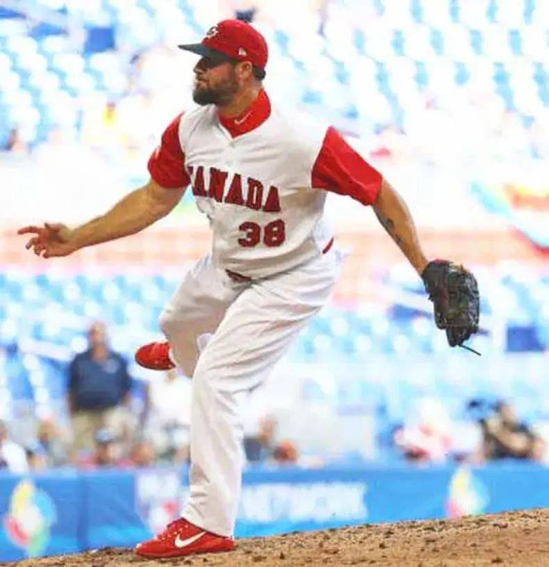 ERIC GAGNE Canada 2017 World Baseball Classic Throwback Jersey 
