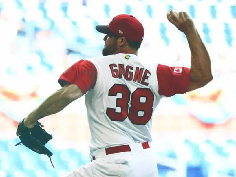 ERIC GAGNE Canada 2017 World Baseball Classic Throwback Jersey 