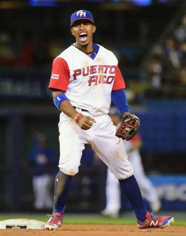 FRANCISCO LINDOR Puerto Rico 2017 World Baseball Classic Throwback Jersey 