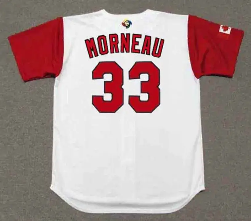 JUSTIN MORNEAU Canada 2017 World Baseball Classic Throwback Jersey 