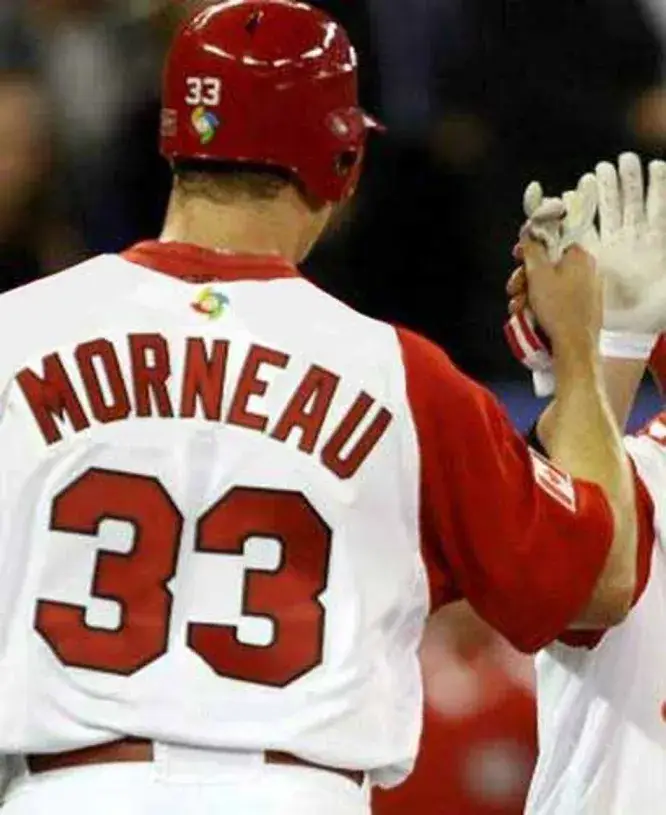 JUSTIN MORNEAU Canada 2017 World Baseball Classic Throwback Jersey 