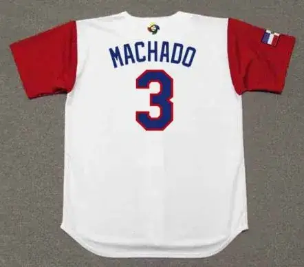 MANNY MACHADO Dominican 2017 World Baseball Classic Throwback Jersey