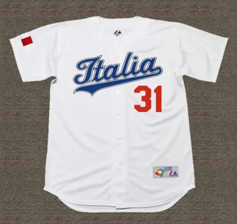 MIKE PIAZZA Italy 2006 World Baseball Classic Throwback Jersey 