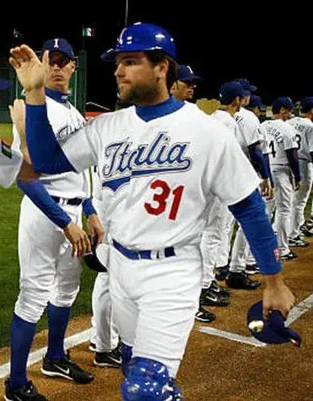 MIKE PIAZZA Italy 2006 World Baseball Classic Throwback Jersey 