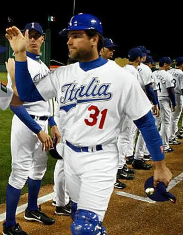 MIKE PIAZZA Italy 2006 World Baseball Classic Throwback Jersey 