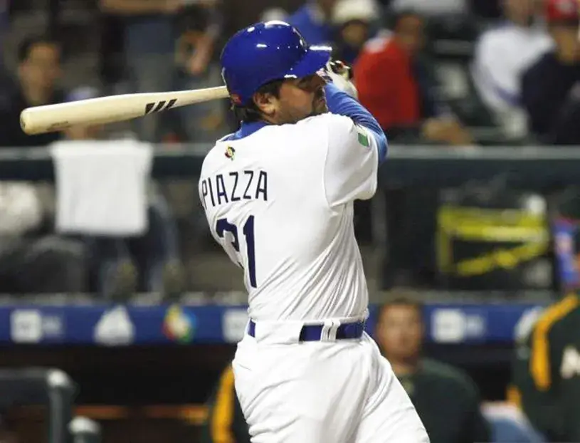 MIKE PIAZZA Italy 2006 World Baseball Classic Throwback Jersey 