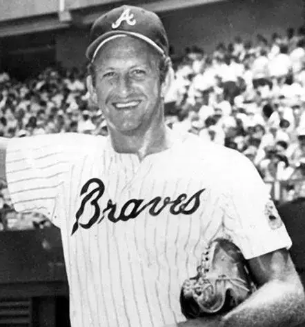 BOB UECKER Atlanta Braves 1967 Home Majestic Throwback Baseball Jersey 