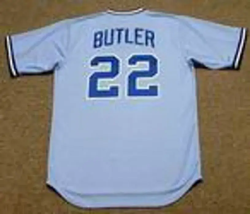BRETT BUTLER Atlanta Braves 1983 Majestic Cooperstown Throwback Baseball Jersey 