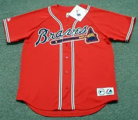 CHIPPER JONES Atlanta Braves 2008 Majestic Throwback Alternate Baseball Jersey