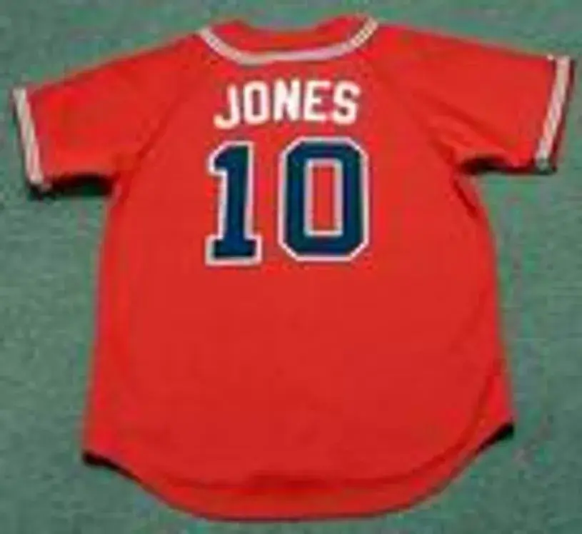 CHIPPER JONES Atlanta Braves 2008 Majestic Throwback Alternate Baseball Jersey 