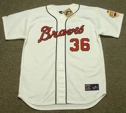 CLAUDE RAYMOND Atlanta Braves 1967 Majestic Cooperstown Baseball Jersey