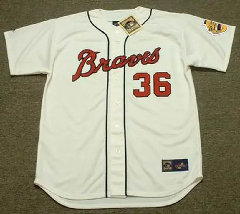 CLAUDE RAYMOND Atlanta Braves 1967 Majestic Cooperstown Baseball Jersey