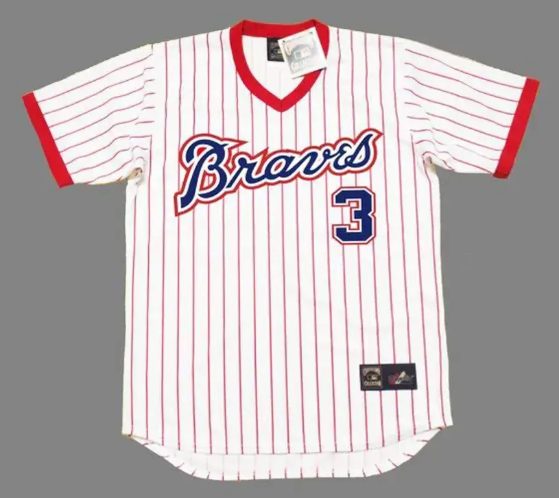 DALE MURPHY Atlanta Braves 1978 Home Majestic Baseball Throwback Jersey 