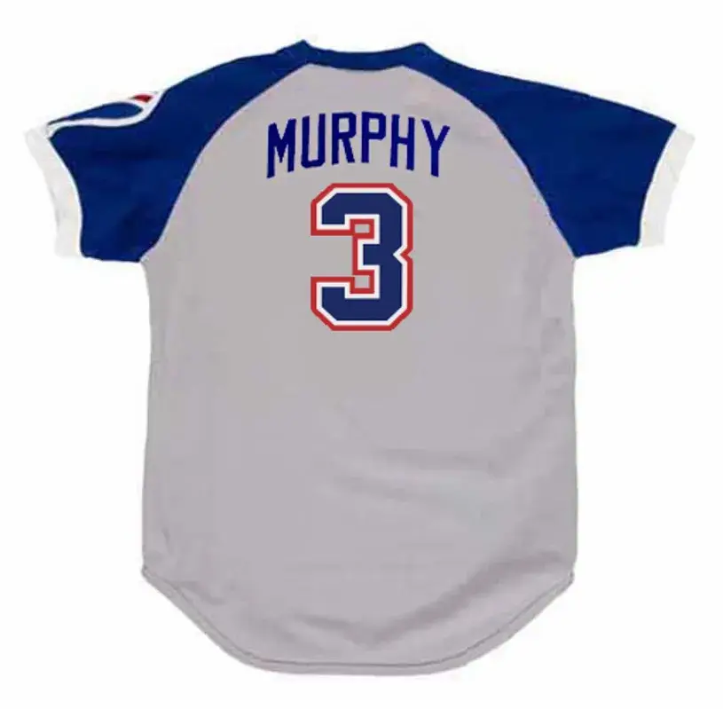 DALE MURPHY Atlanta Braves 1979 Away Majestic Throwback Baseball Jersey 