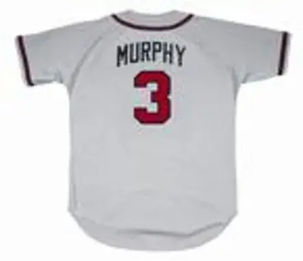 DALE MURPHY Atlanta Braves 1987 Away Majestic Throwback Baseball Jersey 