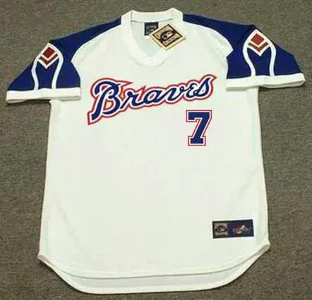 DANSBY SWANSON Atlanta Braves 1970’s Home Majestic Throwback Baseball Jersey
